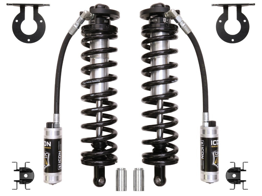 Icon 4-5.5" Lift Bolt-In Coilover Conversion Kit CDCV for 2020-2022 Ford F250 Super Duty 4WD w/3.75-5.25" lift Tremor