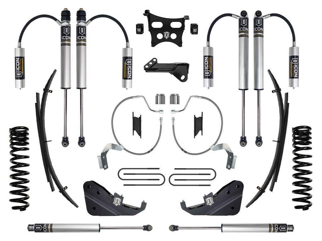 Icon 4.5" Stage 2 Suspension System w/Expansion Packs Kit for 2023-2026 Ford F350 Super Duty 4WD Gas