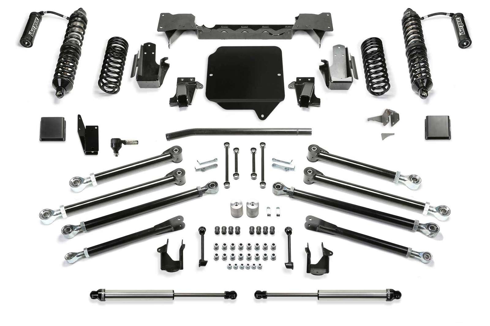 Fabtech 5" Crawler Lift Kit w/Front Dirt Logic 2.5 Coilovers w/Reservoir & Rear 2.25 Shocks for 2020-2024 Jeep Gladiator 4WD w/5" lift