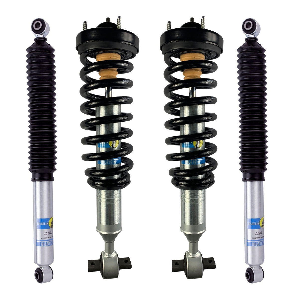 6112 Assembled & 5100/5160 Shocks Set for 2014-2018 Chevrolet Silverado 1500 4WD