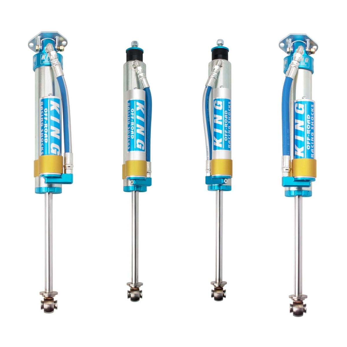 King Shocks 2.5 Performance w/ Remote Reservoir Shocks Set for 2005-2016 Ford F250 Super Duty 4WD w/4-6" lift