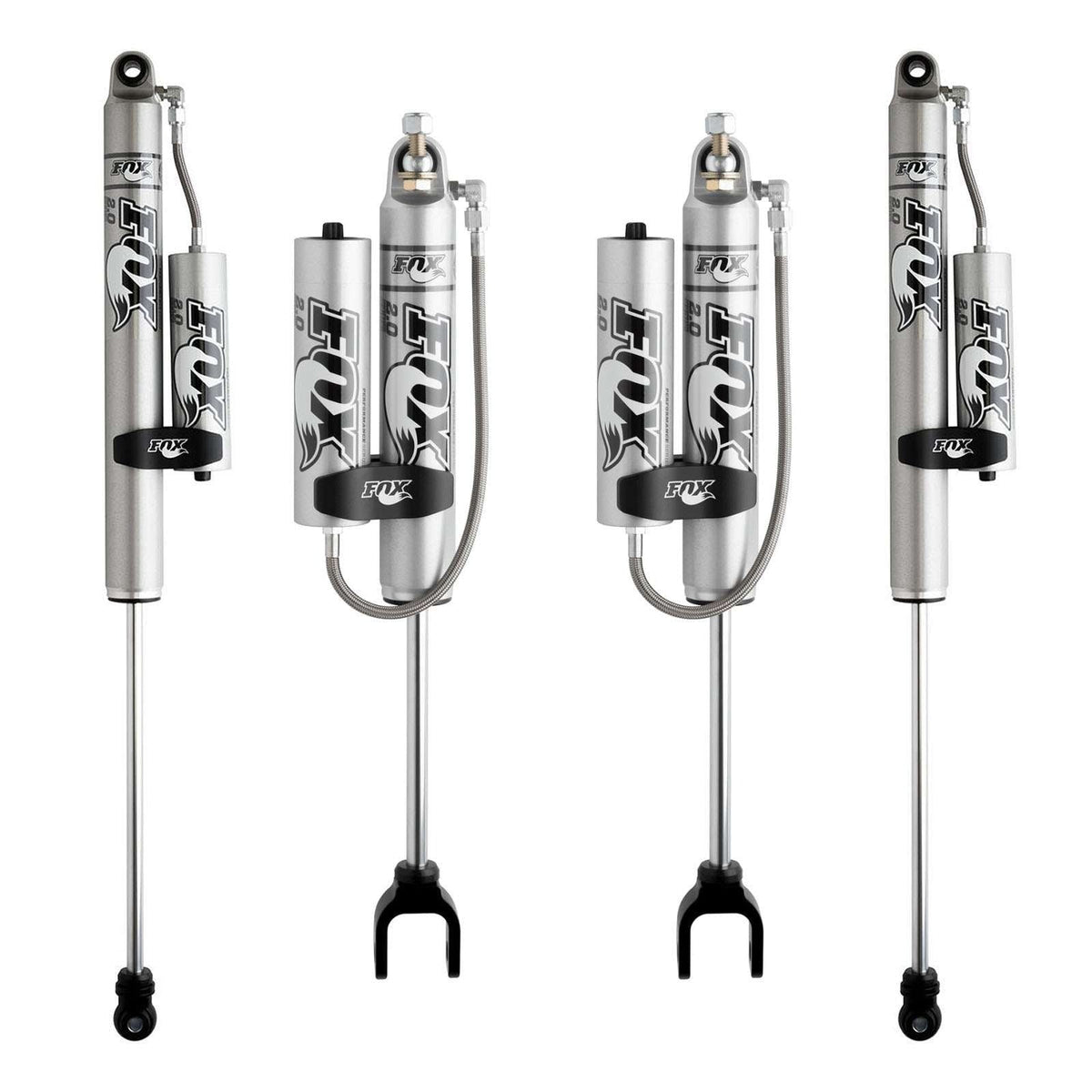 Fox 2.0 Performance Series Shocks w/ Reservoir Set for 2011-2019 Chevrolet Silverado 3500 HD 4WD RWD