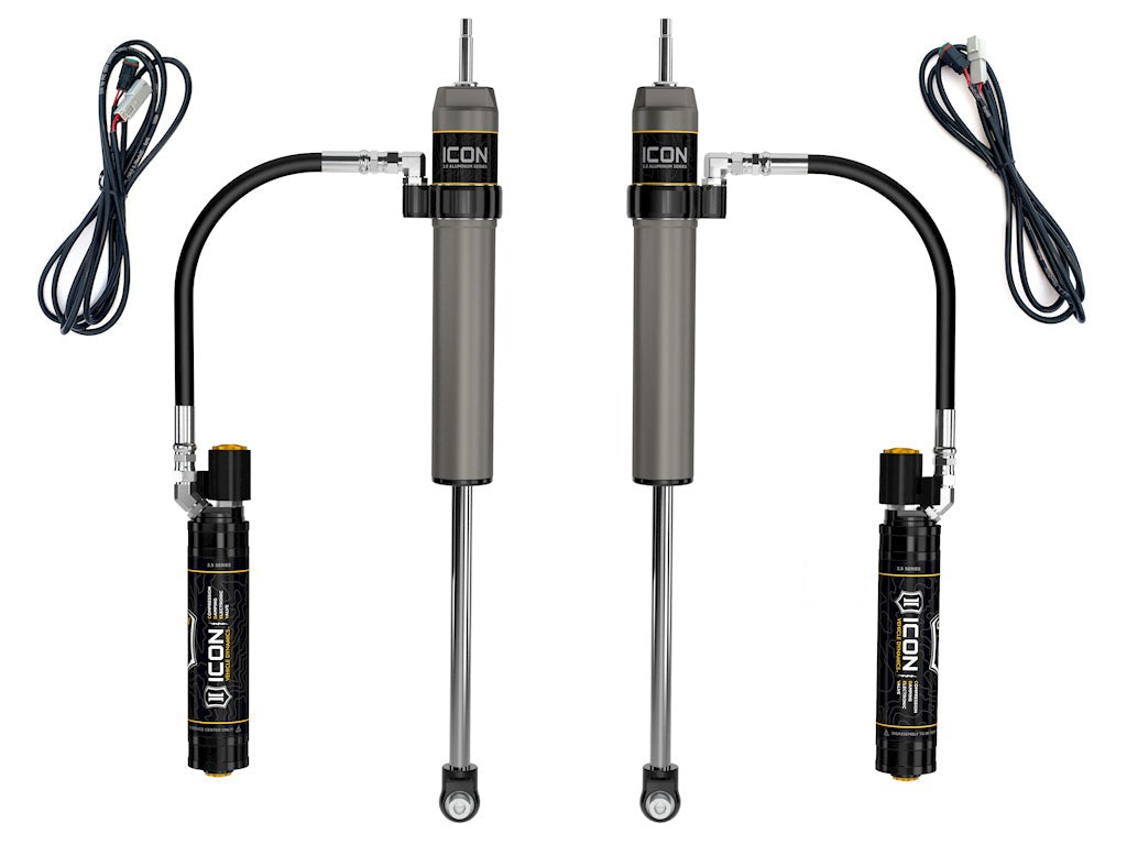 Icon 2.5 Remote Reservoir Shocks Rear Pair for 2010-2024 Toyota 4Runner w/1-3" lift