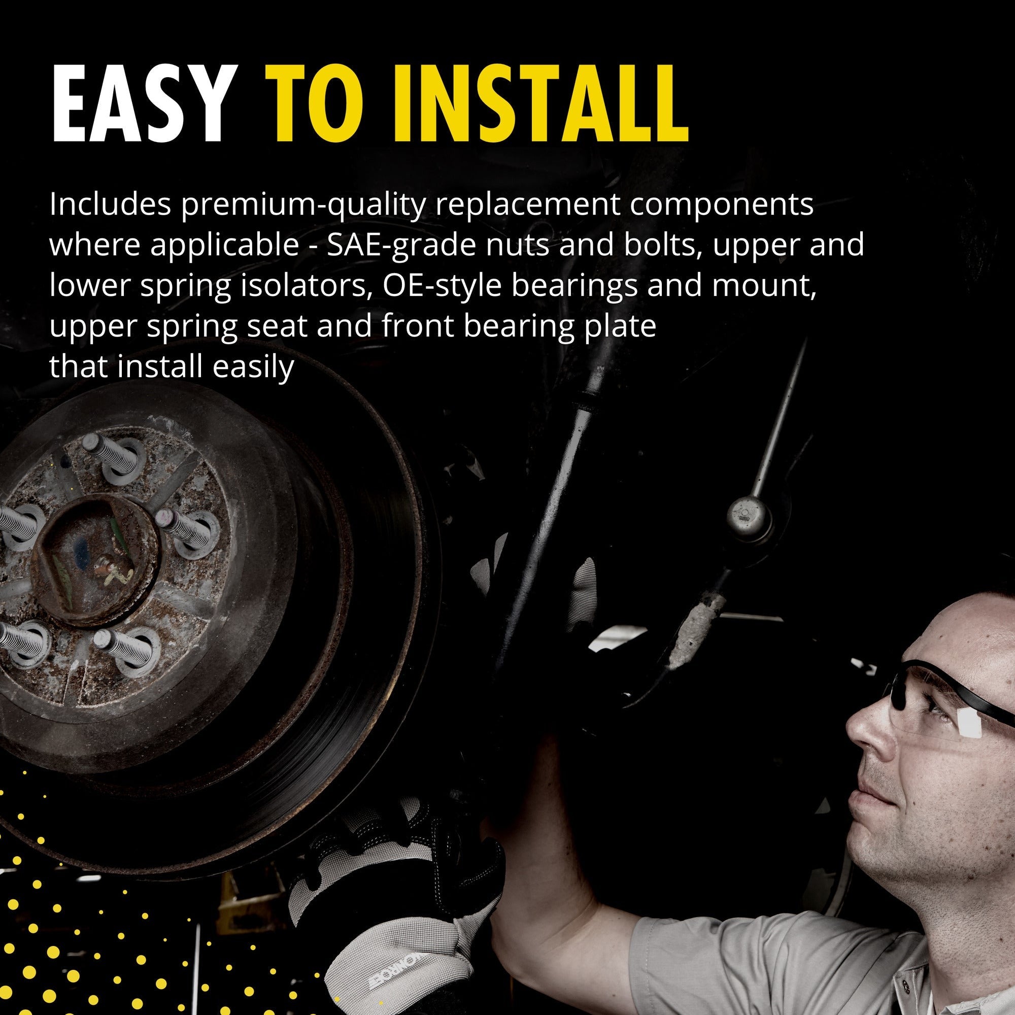 Monroe 904916 Front Upper Strut-Mate Strut Coil Spring Seat & Coil Spring Insulator Chrysler, Dodge, Plymouth