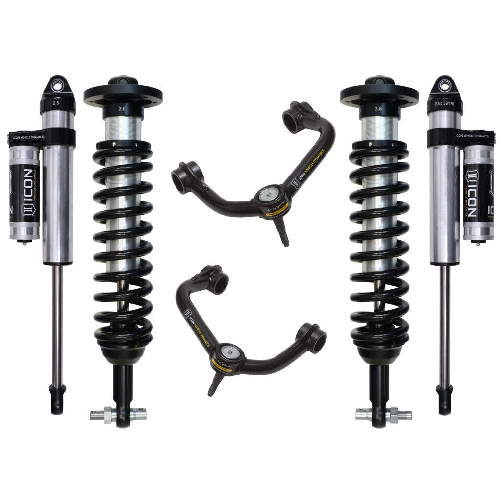 ICON K93093T Stage 3 Suspension System Tubular UCA Ford F150 2WD 0-3" Lift