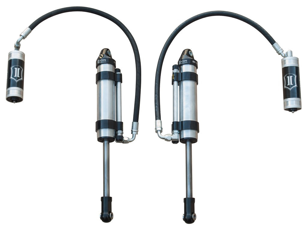 Icon 2.5 Omega Remote Reservoir Shocks Pair for 2003-2024 Toyota 4Runner 4WD w/0-3.5" lift