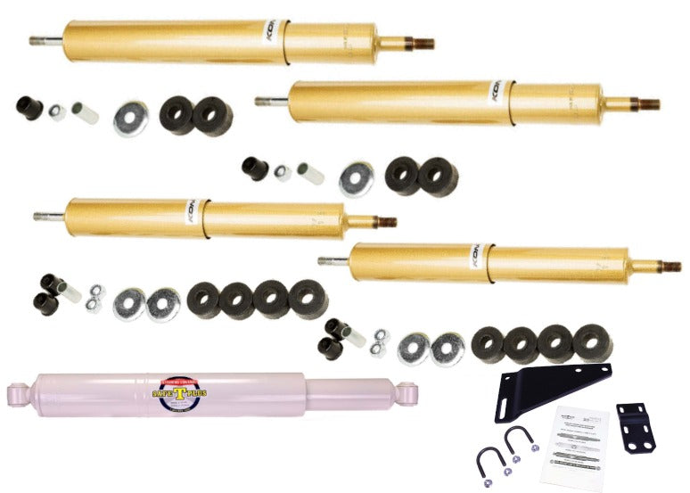 KONI FSD 4 RV Shock & Safe T Plus Steering Stabilizer Chevy Kodiak Chassis Pin to Pin Rear Axle