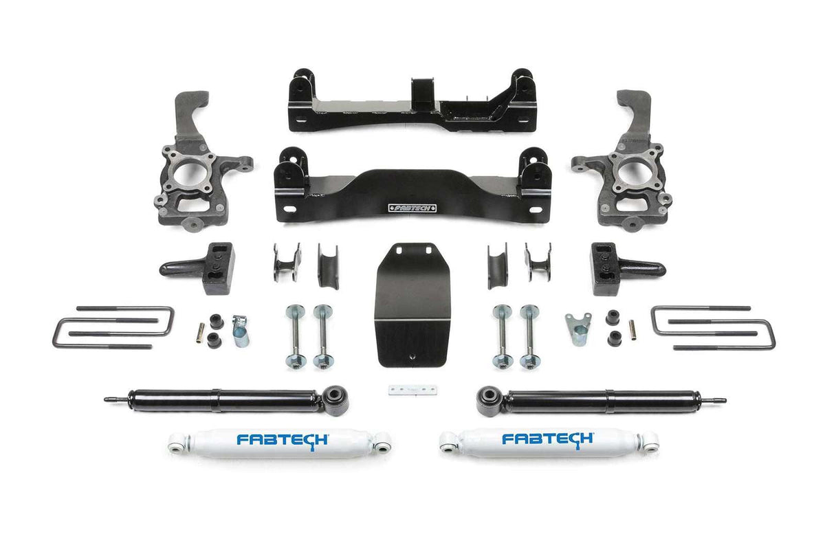 Fabtech 4" Basic System Kit for 2009-2014 Ford F150 4WD w/4" lift
