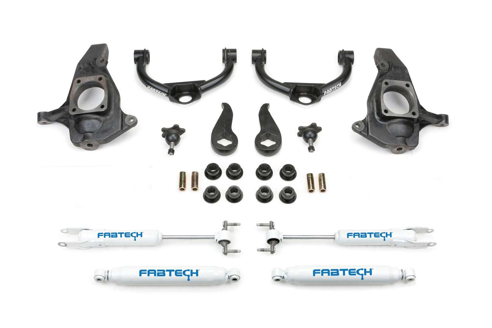 Fabtech 3.5" Ball Joint UCA Lift Kit w/Performance Shocks for 2011-2019 Chevrolet Silverado 3500 HD 4WD RWD w/3.5" lift