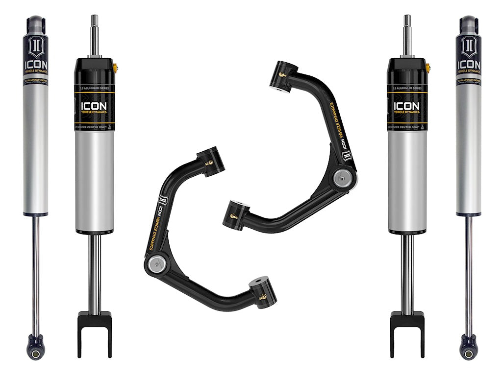 Icon 0-2" Suspension System Stage 1 Tubular Kit for 2020-2024 Chevrolet Silverado 2500 HD 4WD