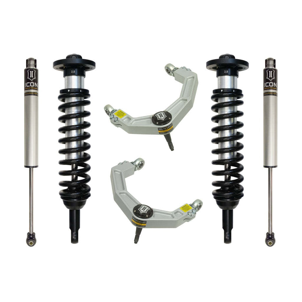ICON K93011 Stage 2 Suspension System Billet UCA Ford F150 2WD 0-2.63" Lift