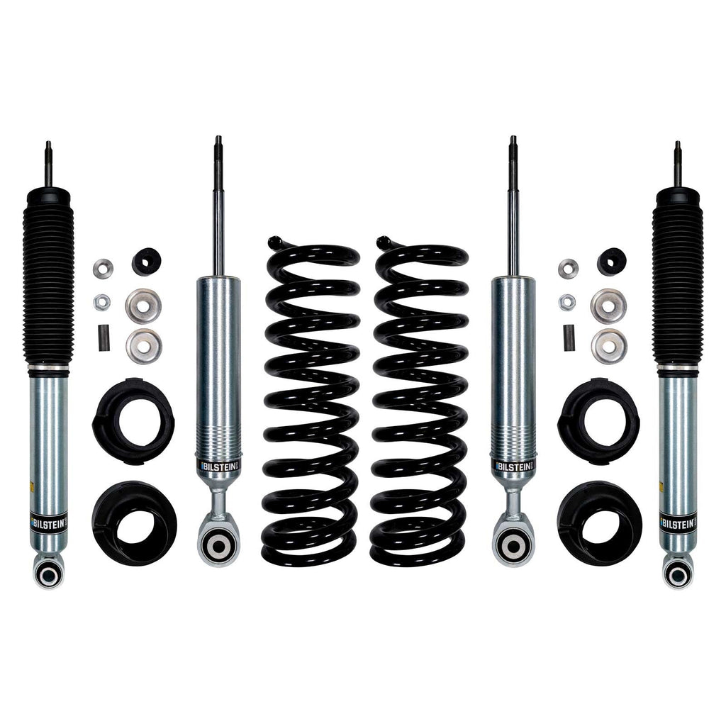 Bilstein 6112 Strut & Spring + Rear B8 6100 Shocks Set for 2022-2024 Toyota Tundra 4WD w/0-2.3" lift