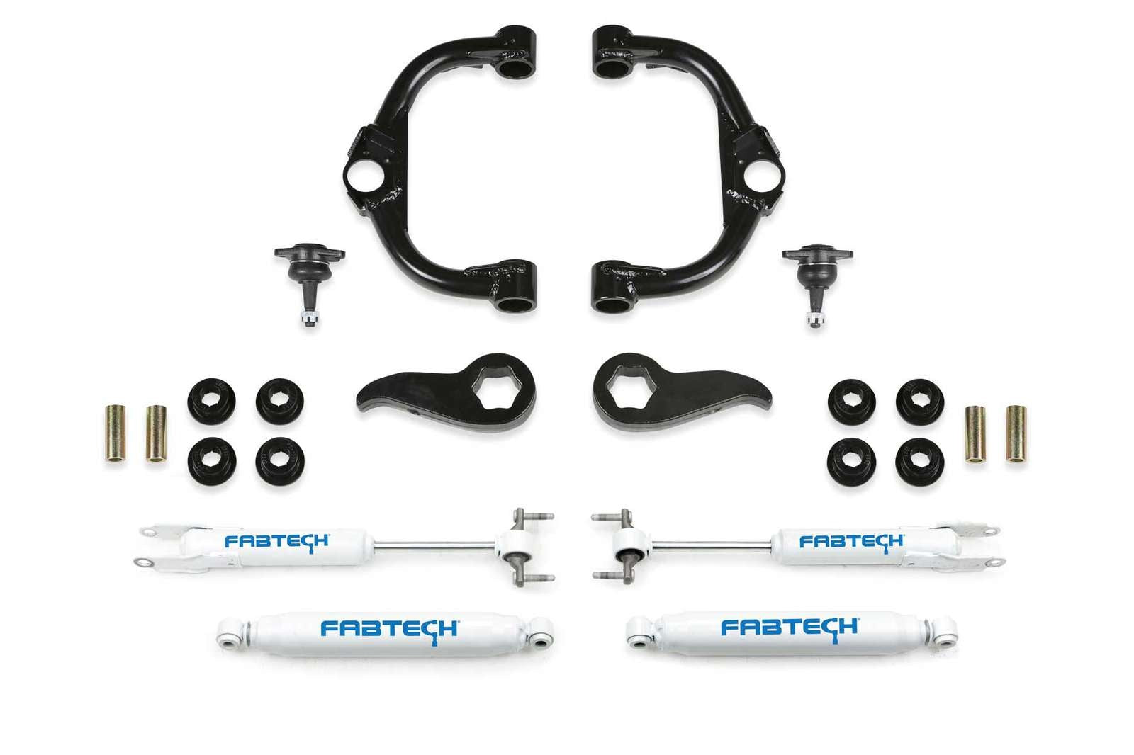Fabtech 3.5" Ball Joint UCA Lift Kit w/Performance Shocks for 2020-2024 GMC Sierra 2500 HD 4WD w/3.5" lift