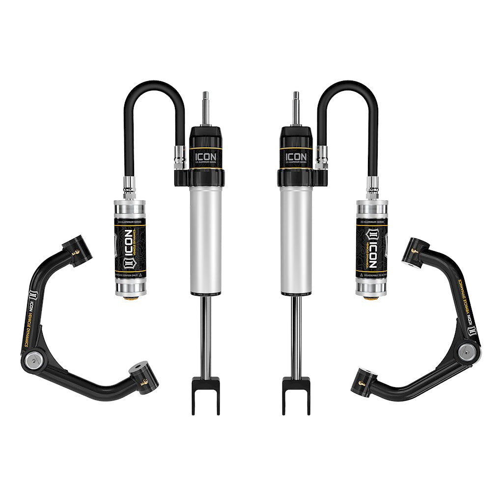 ICON 78734T GM 2500/3500 HD 0-2" Lift 2.5 VS Shock System RR/CDCV Tubular UCA