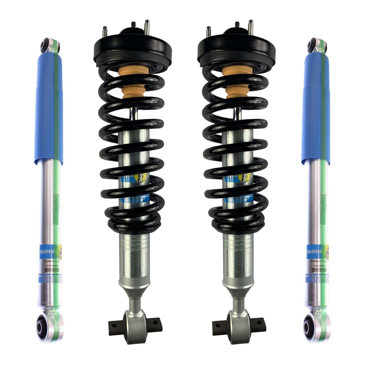 Bilstein 6112 Assembled & 5100/5160 Shocks Set for 2007-2013 Chevrolet Silverado 1500 4WD V8