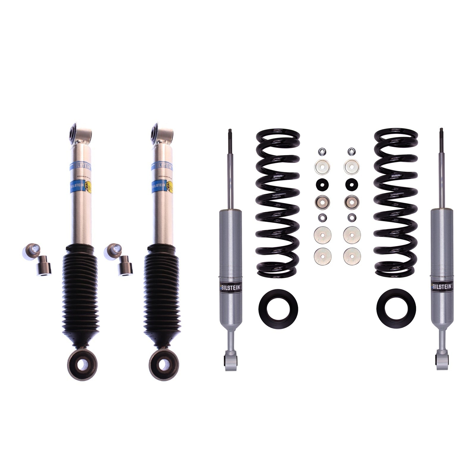 Bilstein 6112 Strut & Spring + Rear 5100 Shocks Set for 2008-2022 Toyota Sequoia 4WD RWD w/2.1-3.3" lift