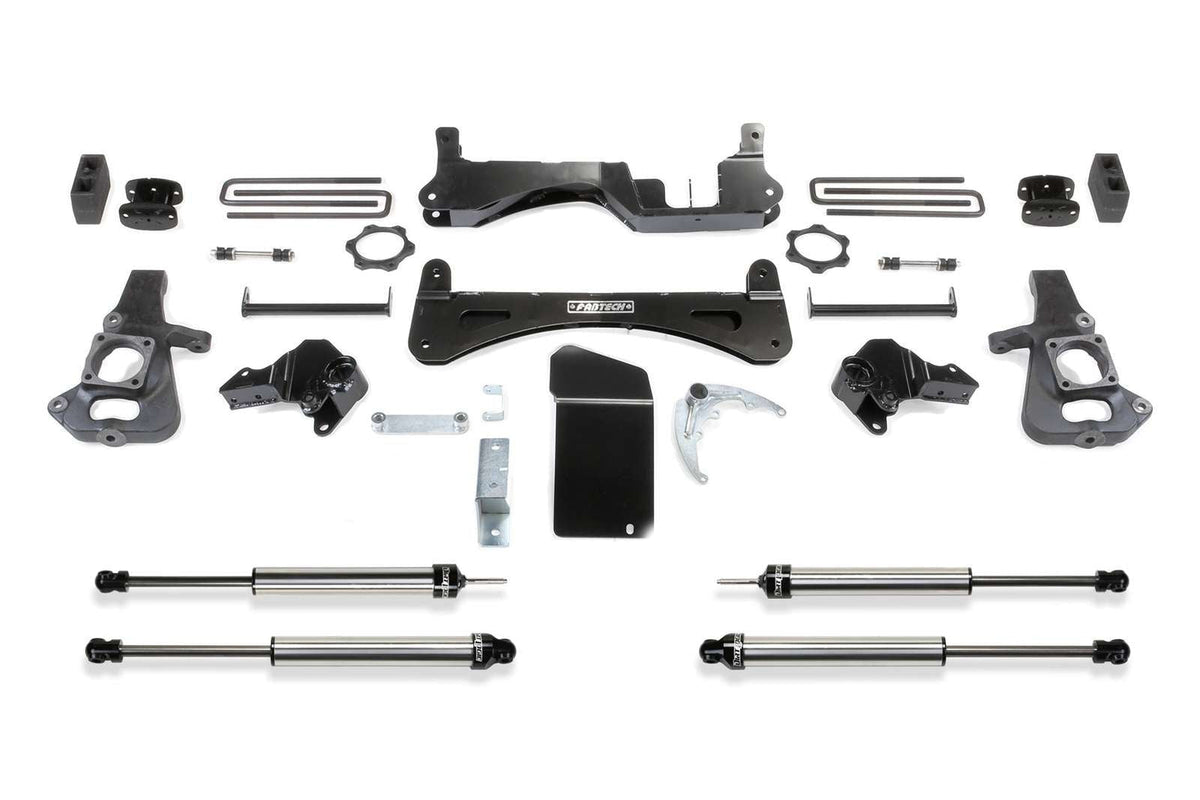 Fabtech 6" RTS System w/Dirt Logic Shocks Kit for 2001-2010 Chevrolet Silverado 2500 HD 4WD RWD w/6" lift