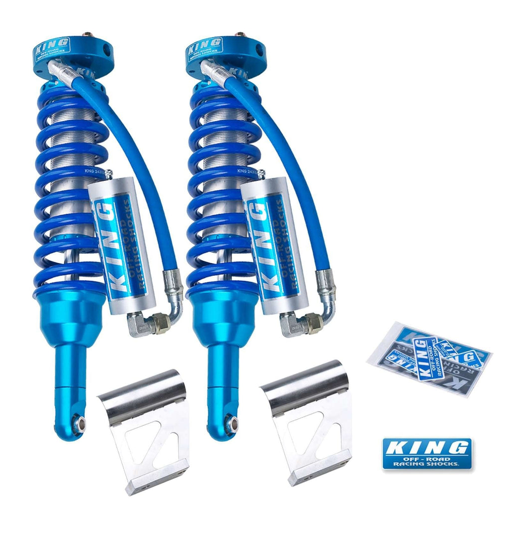 King Shocks 2.5 Performance Coilovers w/ Remote Reservoir Front Pair for 2010-2024 Toyota 4Runner KDSS 4WD