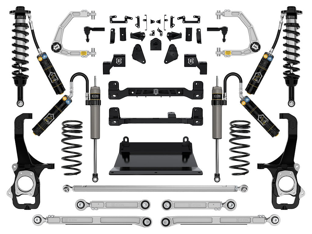 Icon 6" Stage 7 Suspension System Billet CDXS Kit for 2022-2024 Toyota Tundra Full Hybrid EV Gas
