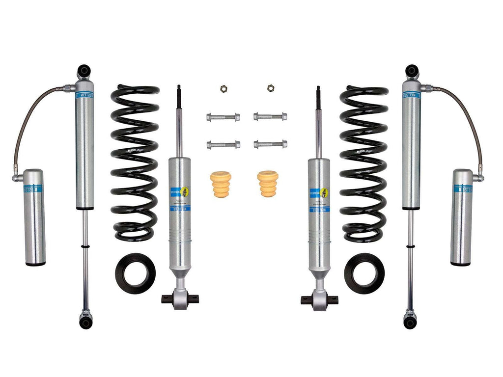 Bilstein 6112 Strut & Spring + Rear B8 5160 Reservoir Shocks Set 2015-2020 Ford F-150 4WD
