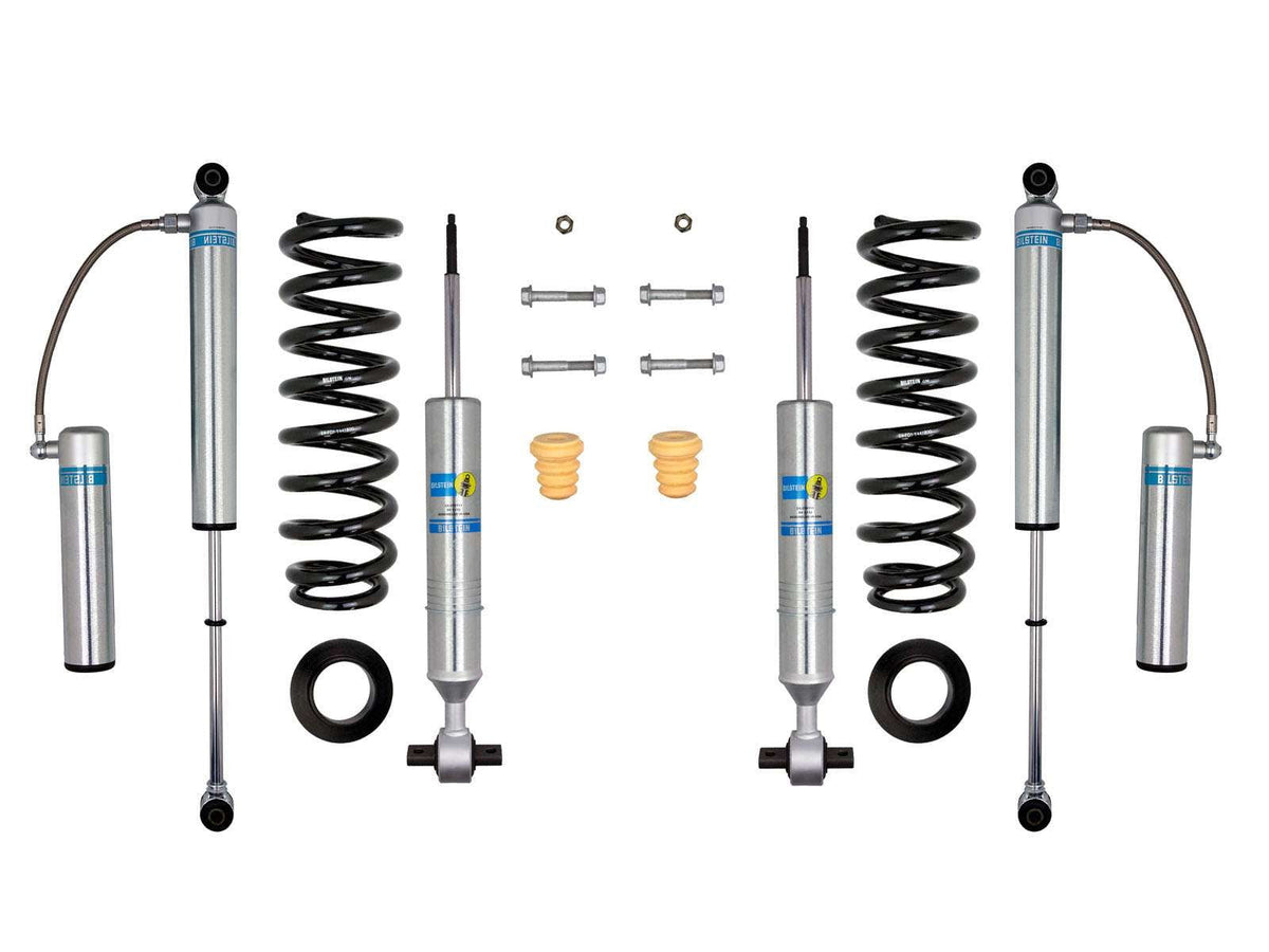Bilstein 6112 Strut & Spring + Rear B8 5160 Reservoir Shocks Set 2015-2020 Ford F-150 4WD