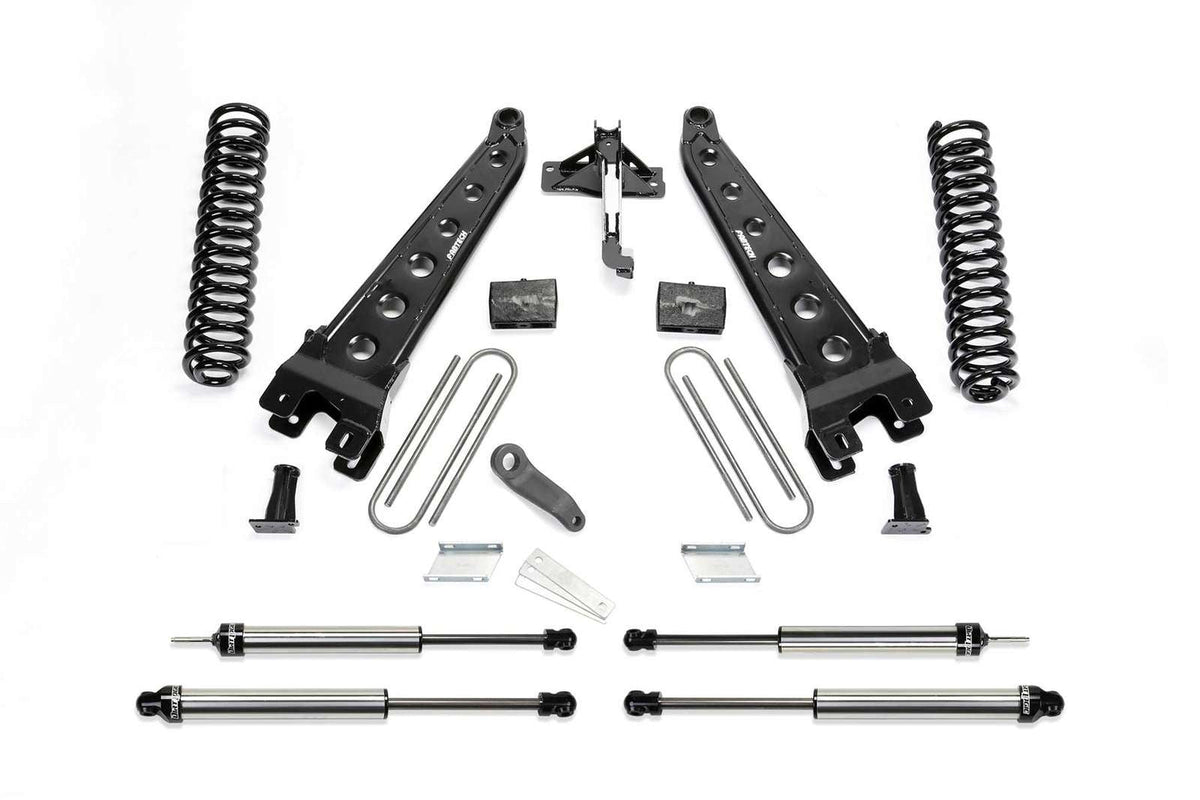 Fabtech 6" Radius Arm System w/Dirt Logic 2.25 Shocks Kit for 2017-2024 Ford F350 Super Duty 4WD w/6" lift