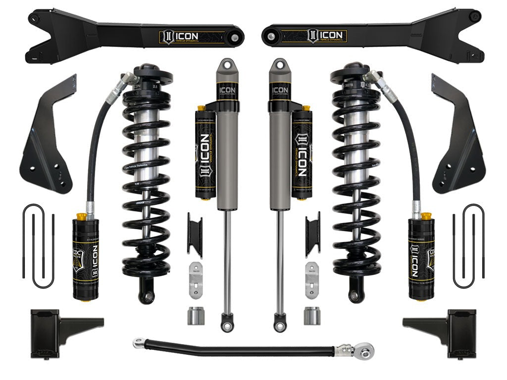 Icon 4.5-5" Coilover Conversion System Stage 4 Kit for 2008-2010 Ford F250 Super Duty 4WD