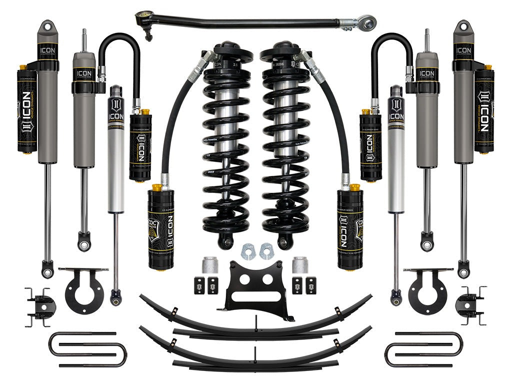 Icon 2.5-3" Stage 5 Coilover Conversion System w/Expansion Pack Kit for 2017-2019 Ford F350 Super Duty 4WD Diesel Crew Cab Pickup