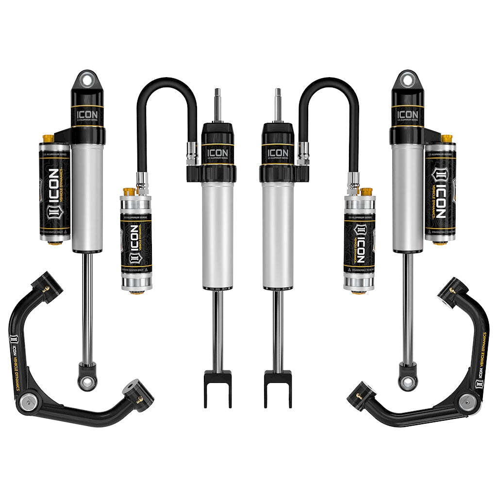 ICON K78353T Stage 3 Suspension System Tubular UCA GM 2500/3500 HD 0-2" Lift