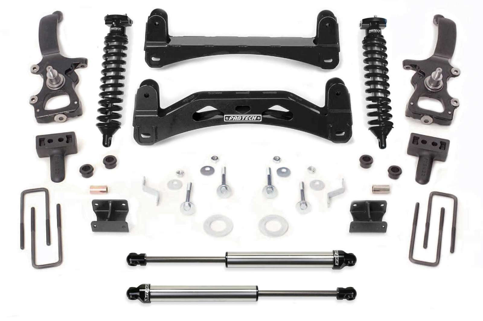Fabtech 6" Performance System w/Dirt Logic 2.5 Coilovers & Rear 2.25 Shocks Kit for 2004-2008 Ford F150 RWD w/6" lift