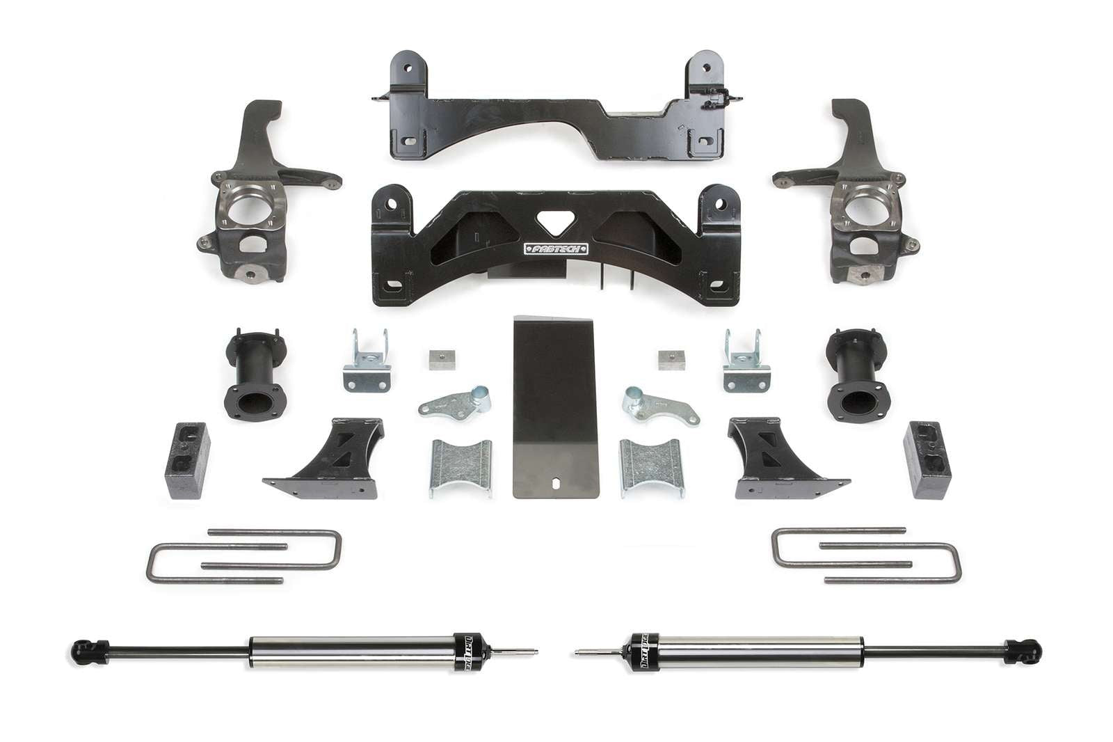 Fabtech 6" Basic System w/Coilover Spacers & Rear 2.25 Shocks Kit for 2007-2021 Toyota Tundra 4WD RWD w/6" lift