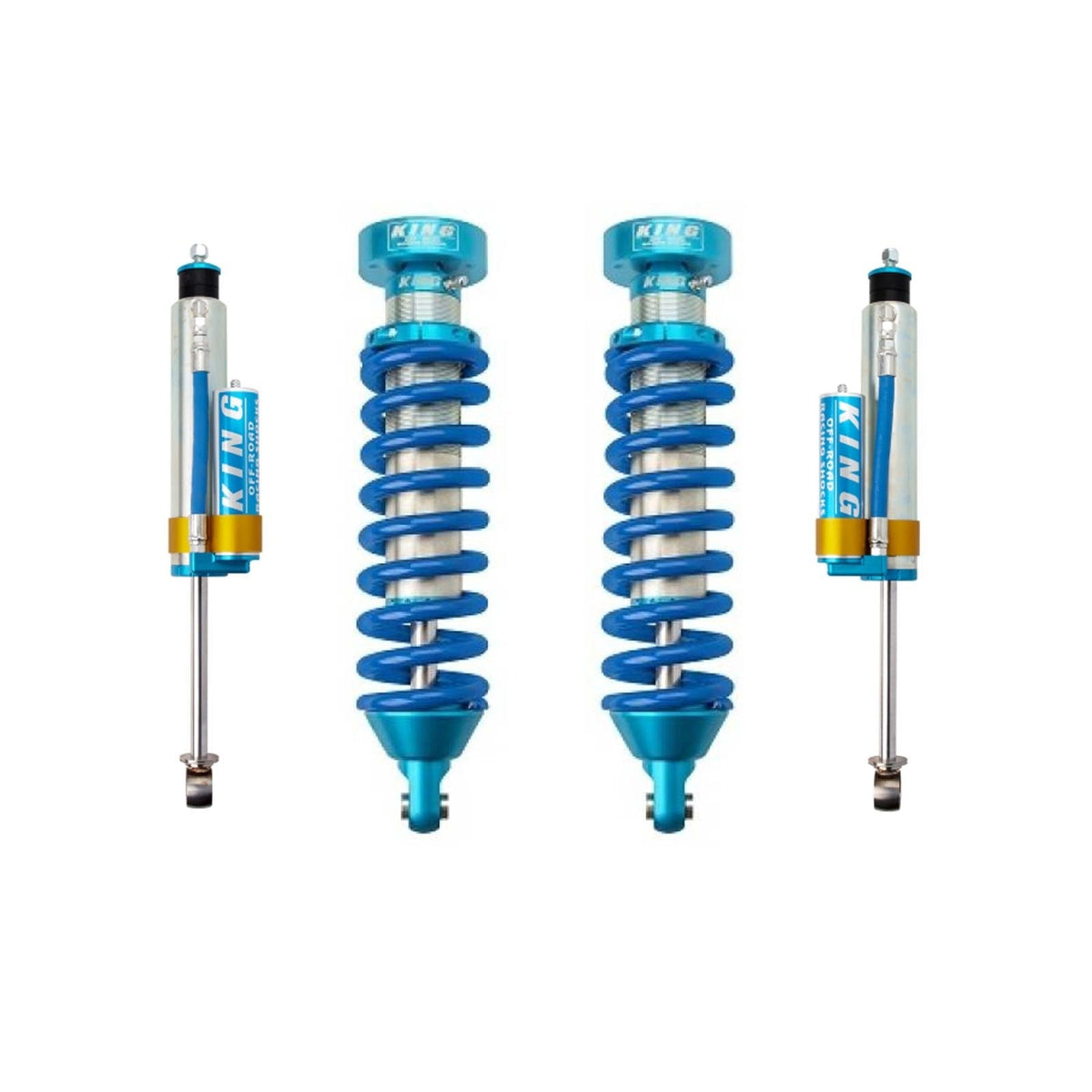King Shocks 2.5 Performance Coilovers + Rear Reservoir Shocks Set for 1996-2002 Toyota 4Runner 4WD