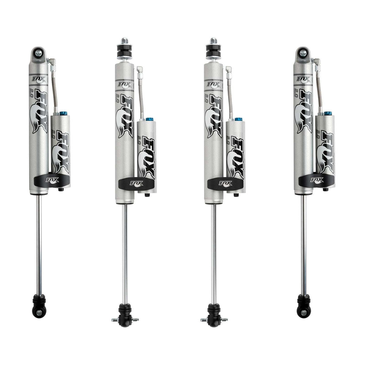 Fox 2.0 Performance Series w/ CD Reservoir Shocks Set for 1996-2006 Jeep Wrangler 4WD w/3-4.5" lift 4-6" Rear