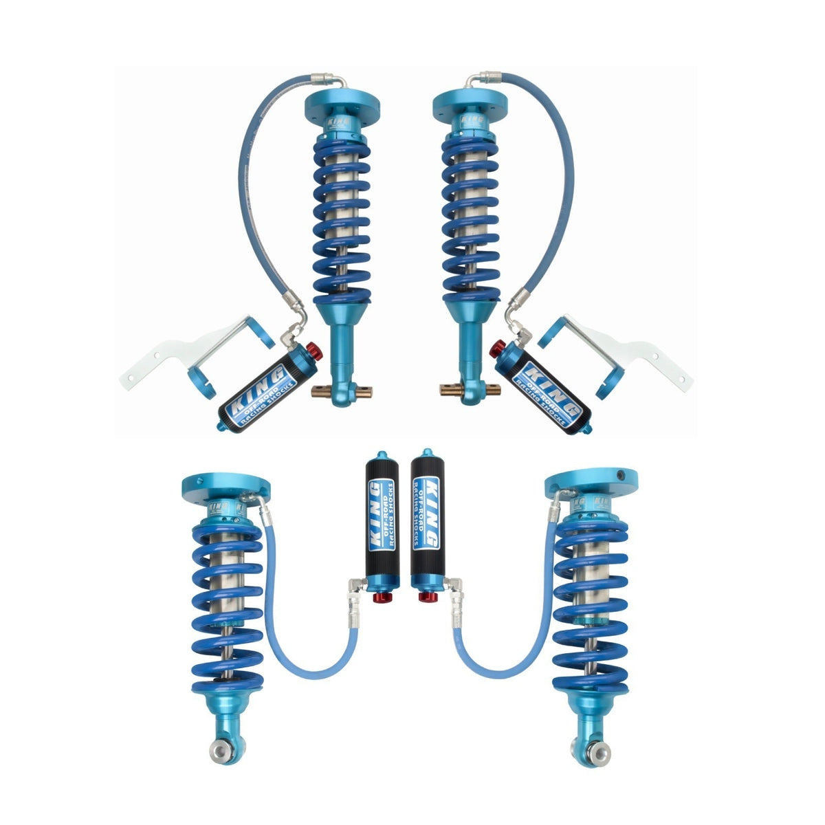 King Shocks 2.5 Performance Coilovers w/ Remote Reservoir Set for 2014-2024 Ford Expedition 4WD w/0-3" lift