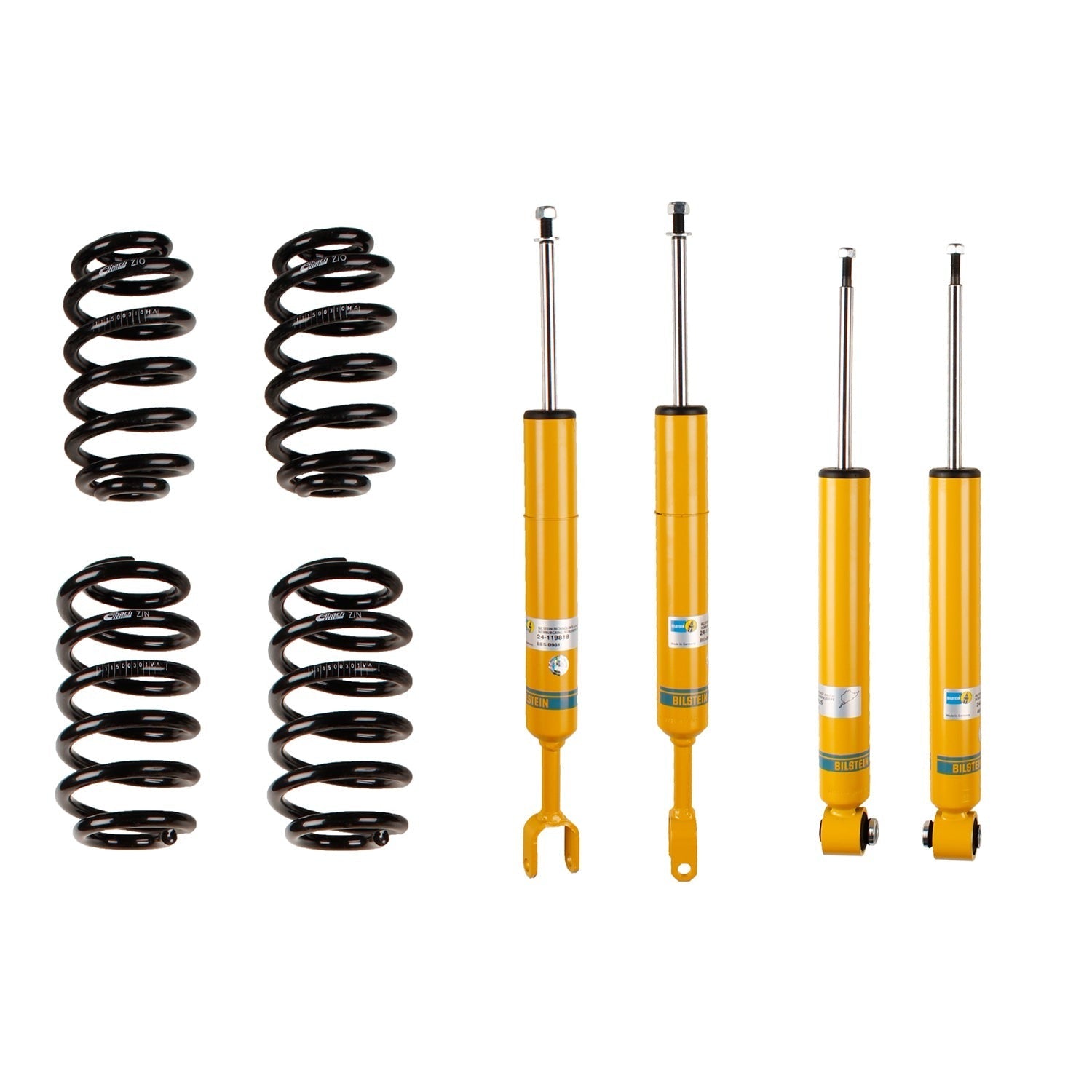 Bilstein 46-188564 Front and Rear B12 (Pro-Kit) Suspension Kit Audi A4 Quattro