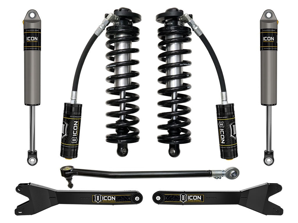 Icon 2.5-3" Stage 2 Coilover Conversion System w/Radius Arms Kit for 2023-2026 Ford F350 Super Duty Diesel