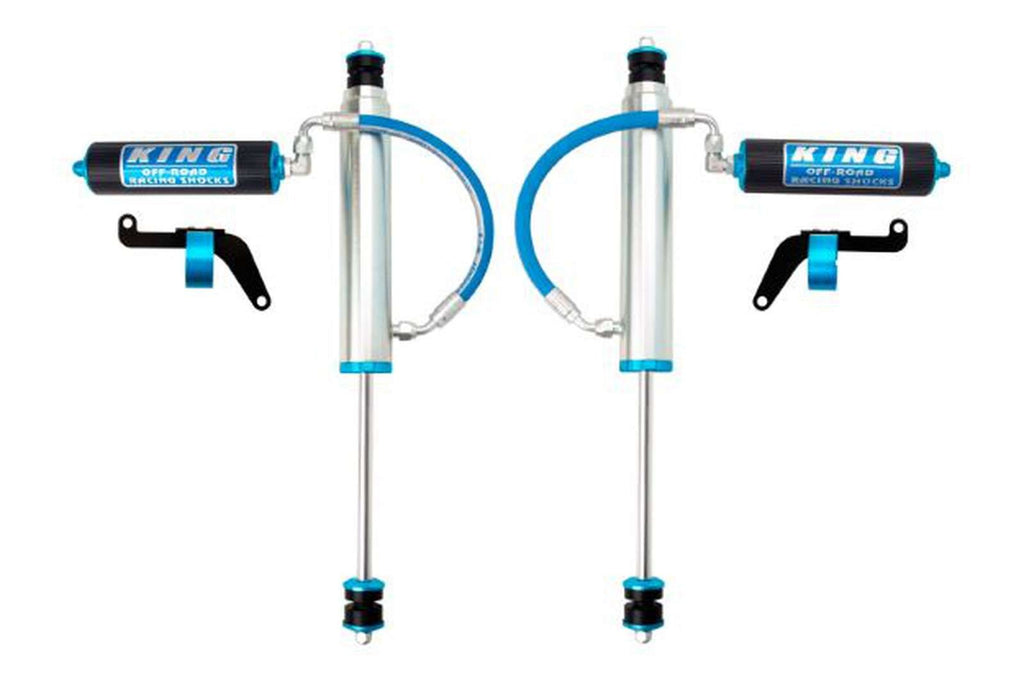 King Shocks 2.5 Performance w/ Fin Piggyback Reservoir Shocks Front Pair for 1997-2010 Nissan Patrol Y61 4WD