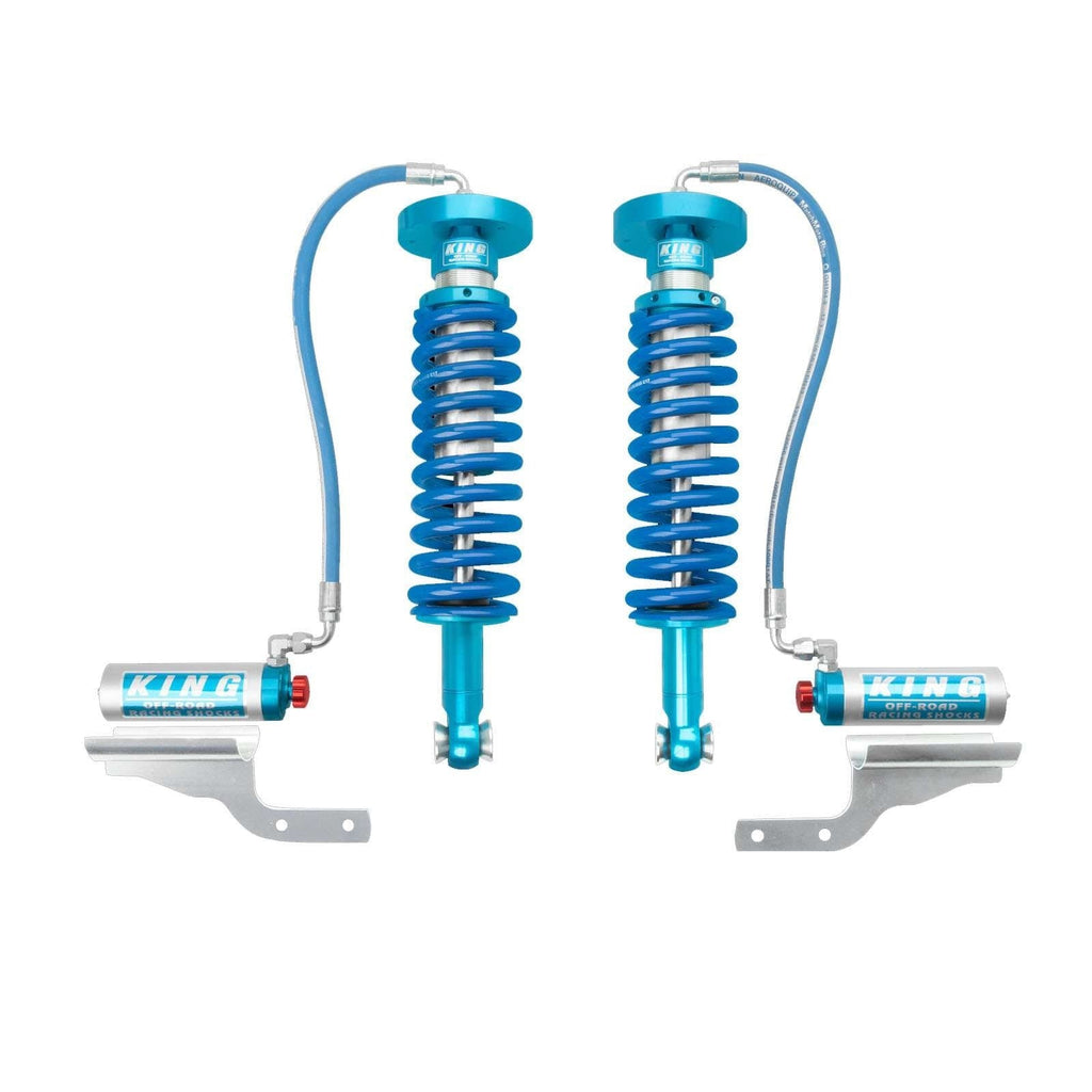 King Shocks 2.5 Performance Coilovers w/ Remote Reservoir Front Pair for 2009-2014 Ford F150 RWD w/0-3" lift