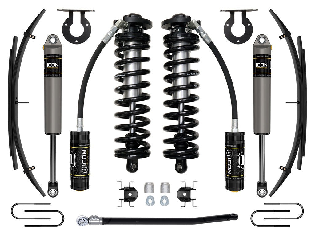Icon 2.5-3" Stage 2 Coilover Conversion System w/Expansion Pack Kit for 2008-2010 Ford F250 Super Duty 4WD Diesel
