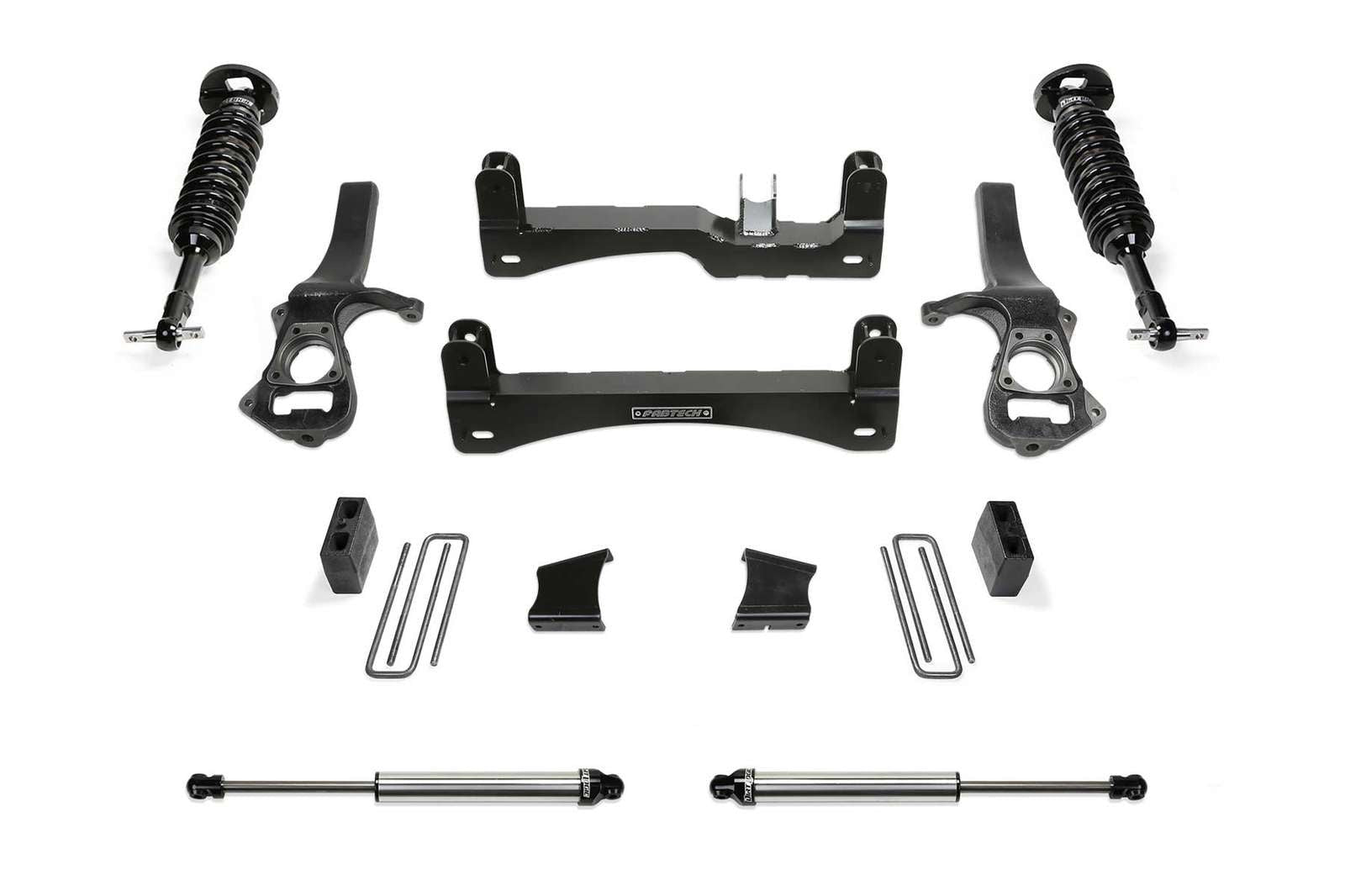 Fabtech 6" Performance Lift Kit w/Front Dirt Logic 2.5 Coilovers & Rear 2.25 Shocks for 2019-2024 GMC Sierra 1500 RWD w/6" lift