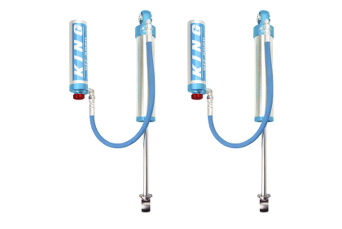 King Shocks 2.5 Performance w/ Remote Reservoir Shocks Rear Pair for 1984-2020 Toyota Land Cruiser 76 4WD