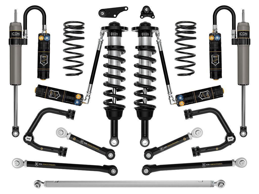Icon 1.25-3" Stage 12 Suspension System w/Tubular Kit for 2024-2025 Toyota Tacoma 4WD
