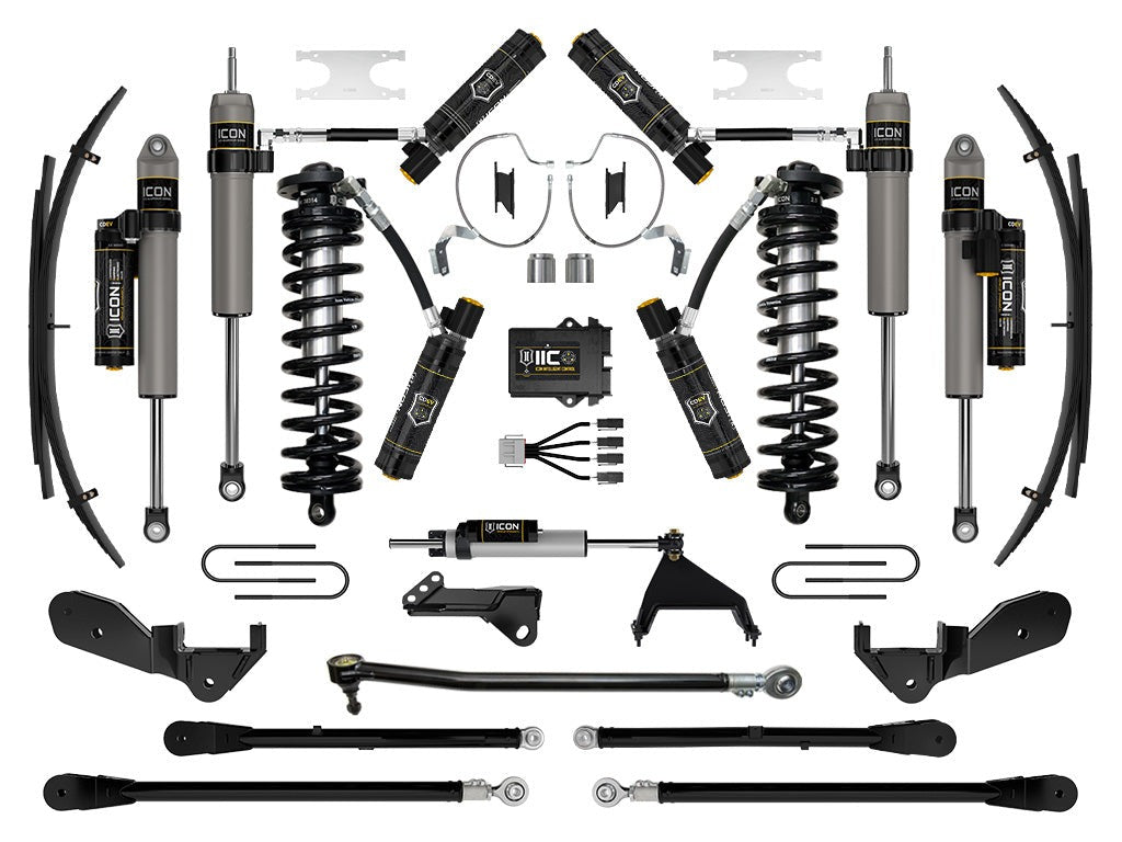 Icon 4-5.5" Stage 9 Coilover Conversion System Kit w/Expansion Packs for 2023-2026 Ford F350 Super Duty 4WD Diesel