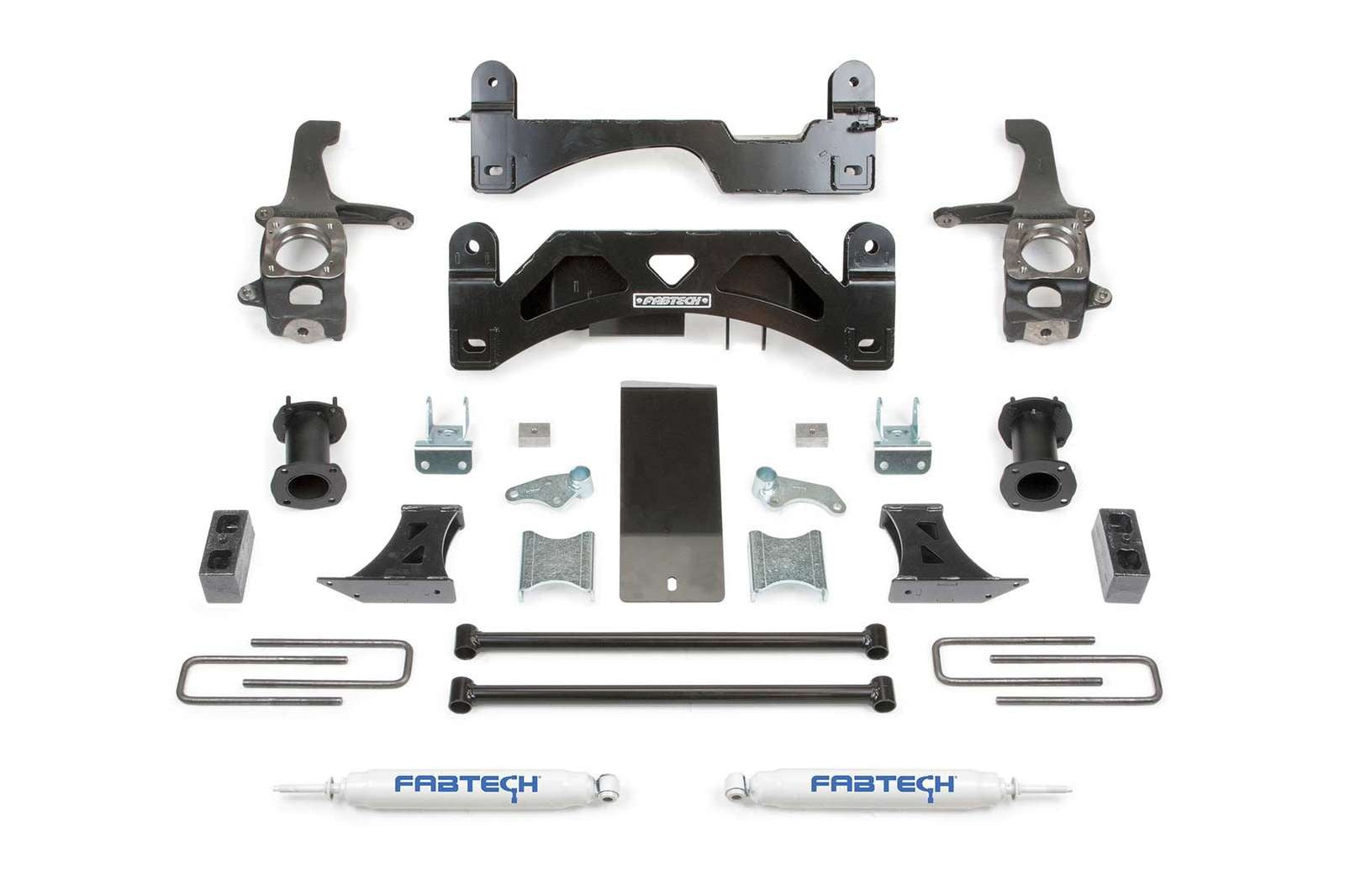 Fabtech 6" Basic System w/Coilover Spacers & Rear Performance Shocks Kit for 2007-2021 Toyota Tundra 4WD RWD w/6" lift
