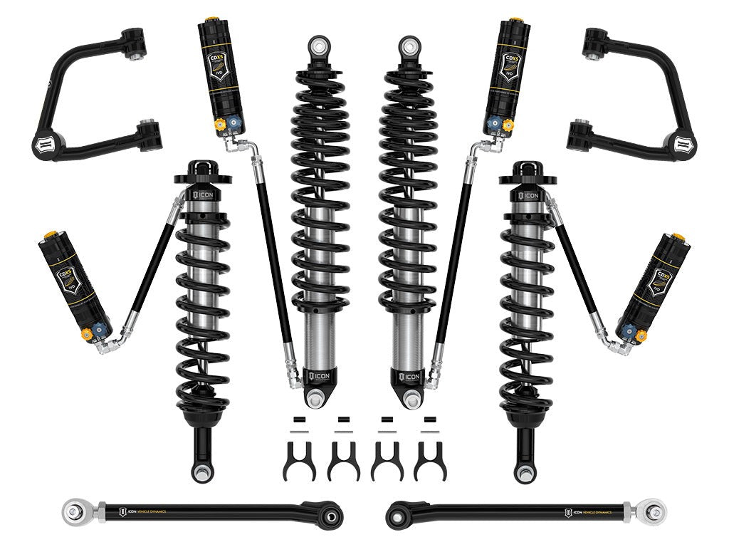 Icon 2-3" Lift Stage 6 Suspension System CDCV Tubular Kit for 2022-2023 Ford Bronco Heavy Rate Rear Springs
