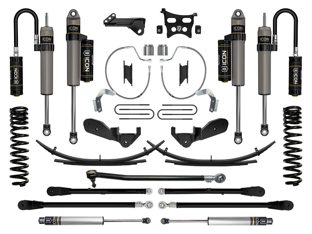 Icon 4.5" Stage 6 Suspension System w/Expansion Packs Kit for 2023-2025 Ford F250 Super Duty Gas