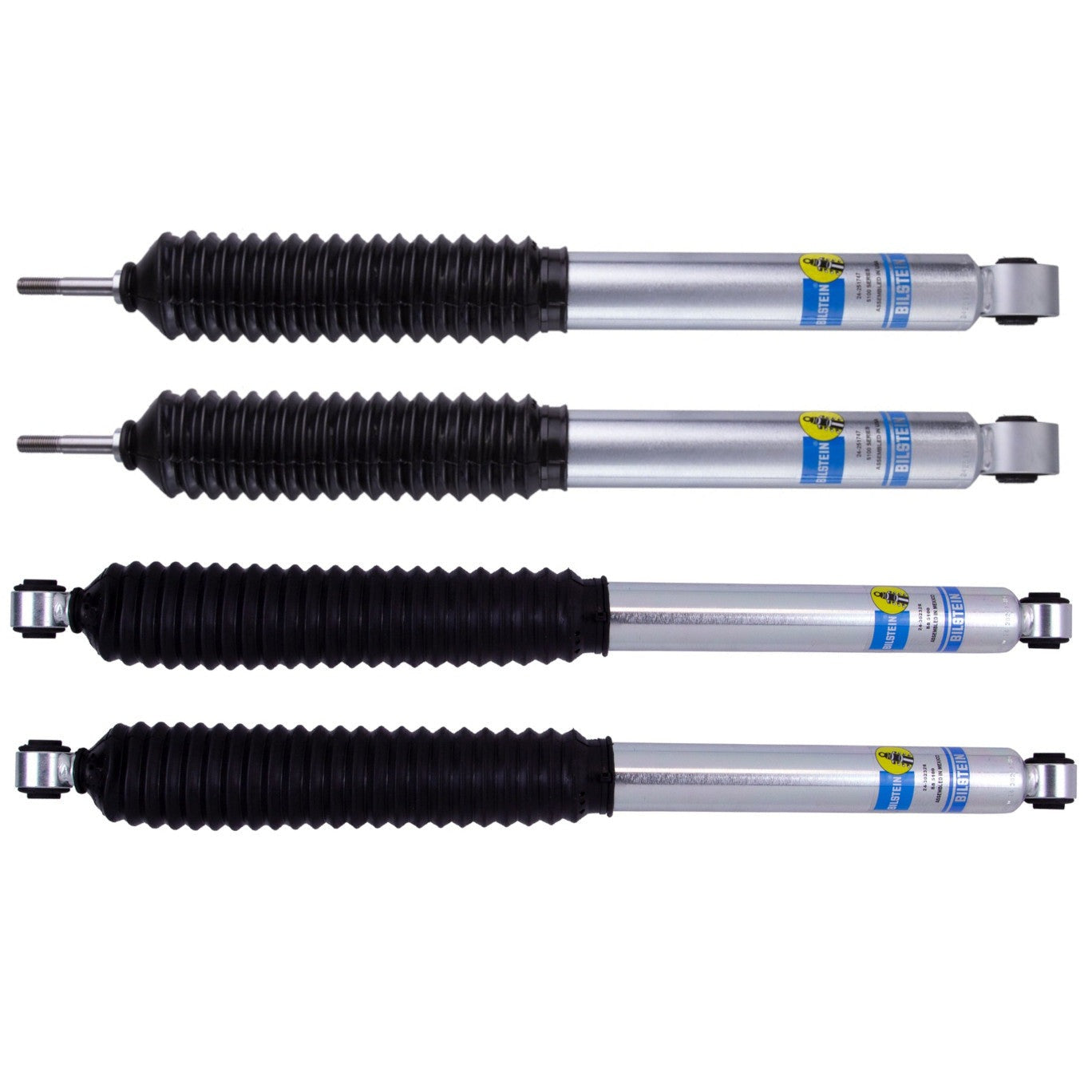 Bilstein B8 5100 Front and Rear Shocks For 0- 2" Lifts 4WD 24-251747, 24-302326