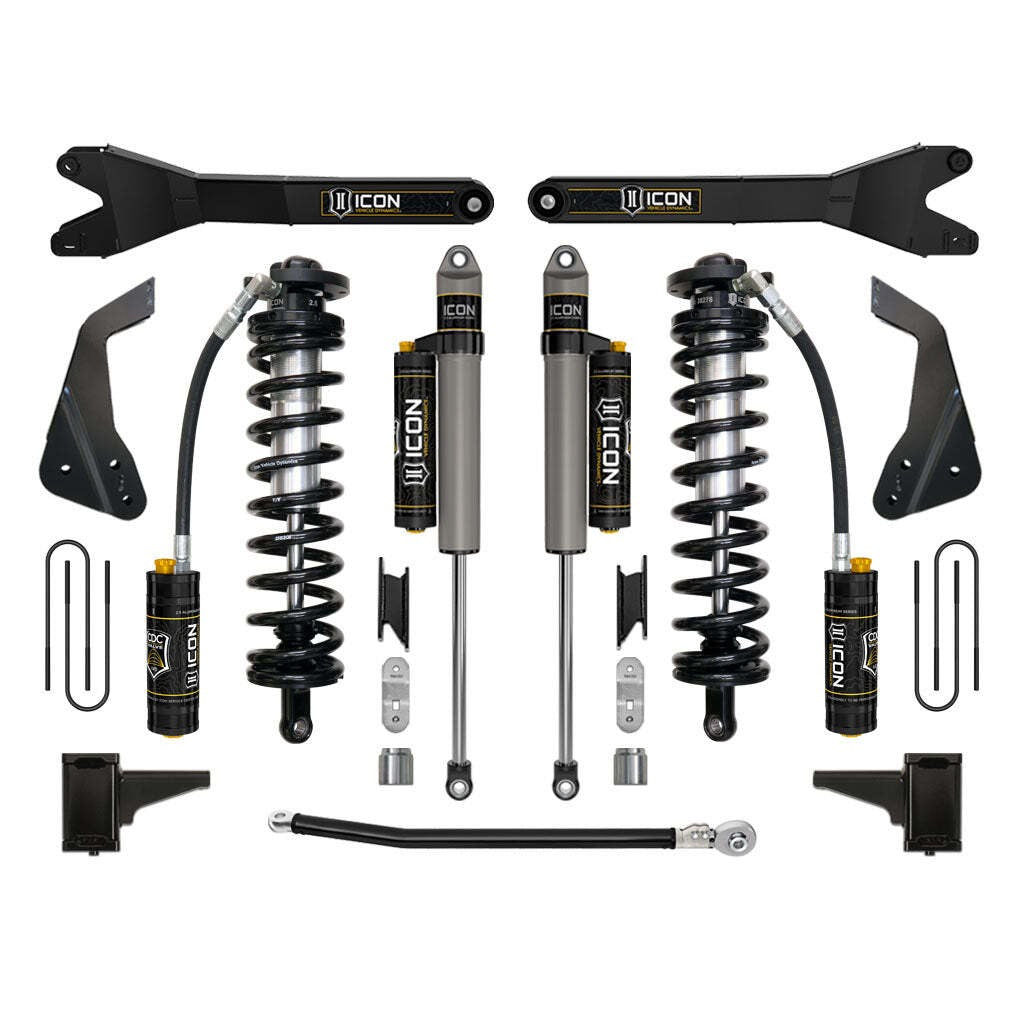 ICON K63124R Stage 4 Coilover Conversion w/Radius Arm Ford F250/F350 4-5.5" Lift