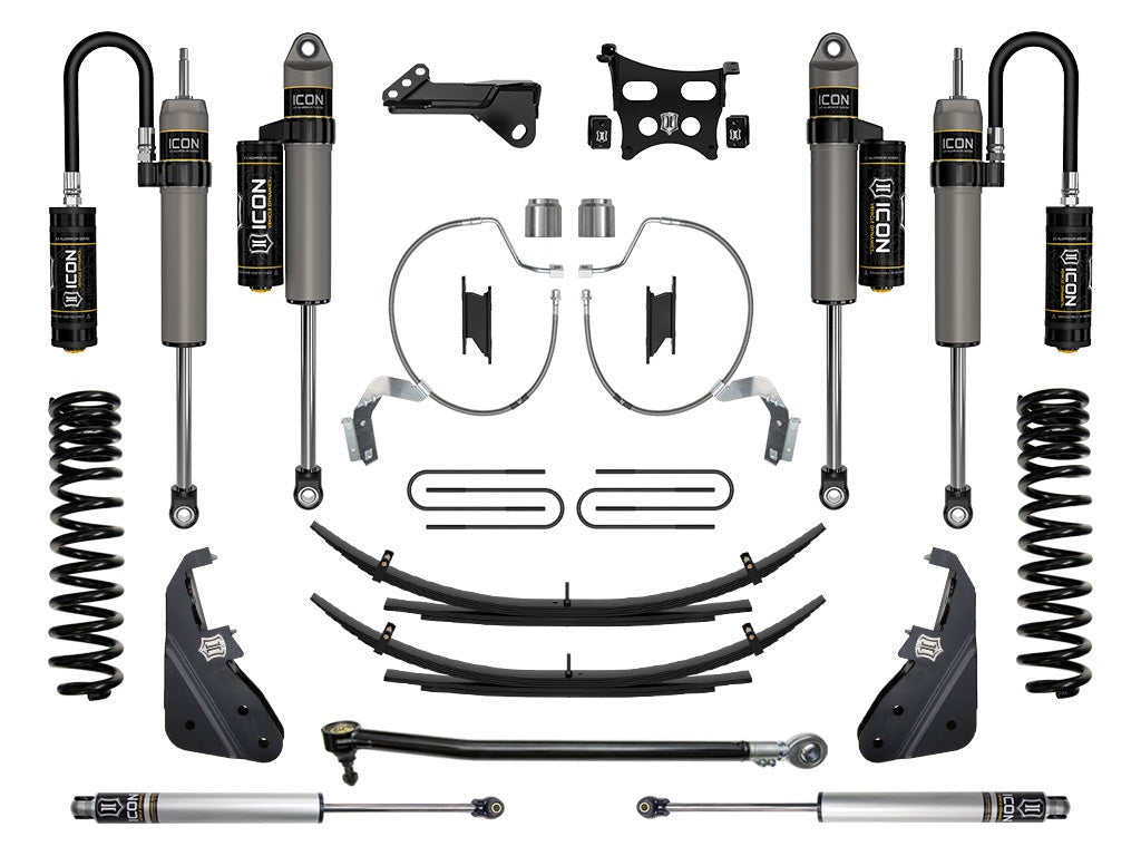 Icon 4.5" Stage 4 Suspension System w/Expansion Packs Kit for 2023-2025 Ford F250 Super Duty Diesel
