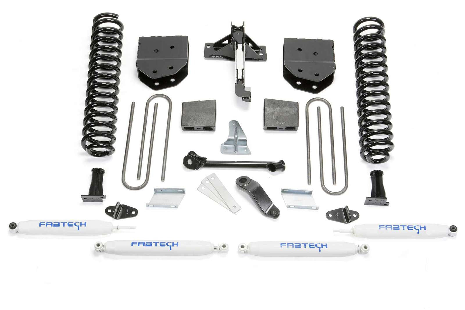 Fabtech 6" Basic System w/Performance Shocks Kit for 2008-2016 Ford F250 Super Duty 4WD w/6" lift 8-Lug